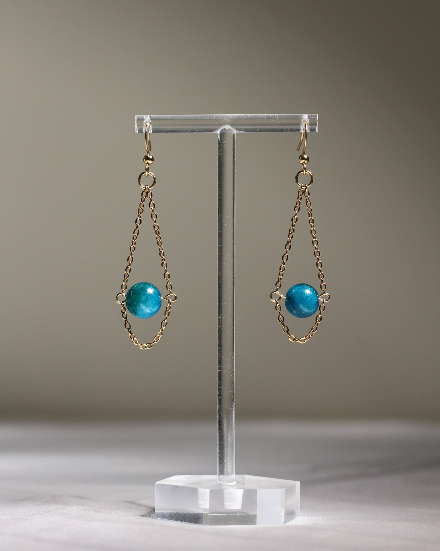 Vintage-korvakorut, luonnonkivi