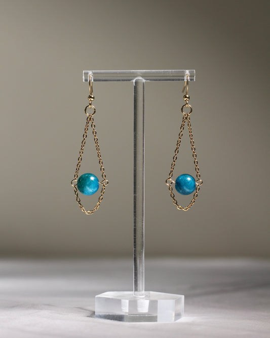 Vintage-korvakorut, luonnonkivi